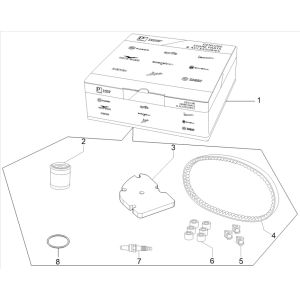Kit d'entretien complet Piaggo Zip 4 temps (injection euro5 IGET)