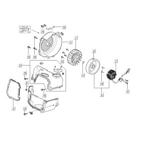 Refroidissement d'allumage Kymco Agility FR 12' 4 temps euro4 marron
