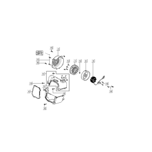 Bouchon de refroidissement d'allumage Kymco Agility Delivery 4-temps euro4 blanc