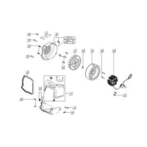 Allumage+capot Kymco Super 8 Street 4 temps bleu
