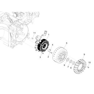 Vespa GTS 125 4 temps IE ABS Euro4, allumage 2016-2018