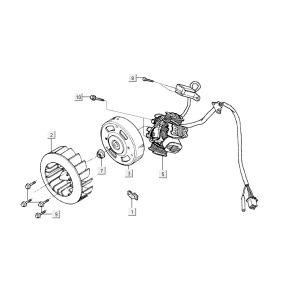 Allumage Kymco Vitality 2T AC rouge