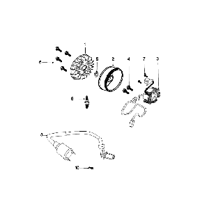 Pièce d'allumage Peugeot Speedfight 4 4 temps bleu/noir