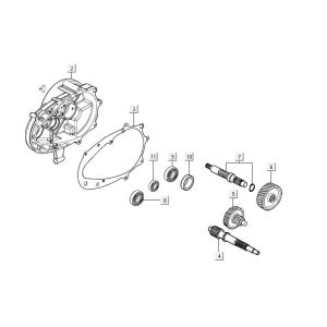 transmission AGILITY 16+ 4T 125 Argent Métallique Mat