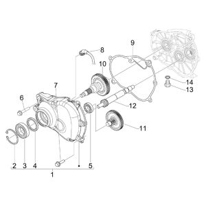 Boîte de vitesses Piaggio Beverly 300 IE ABS E4 2016 - 2020 (EMEA)