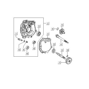 Transmission Kymco Vitality 2T AC rouge