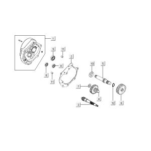 Transmission Kymco Vitality 4T AC anthracite