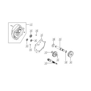 Transmission Kymco VP50 4t ac noir