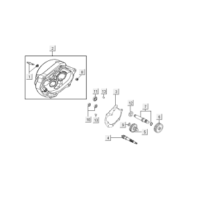 Transmission Kymco VP50i injection euro4 tecno argent