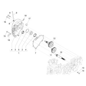 Boîte de vitesses Vespa Sprint 125 4T 3V IE ABS E5 2021 (EMEA)