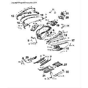 Panneaux Peugeot Django Rocky Blue P5