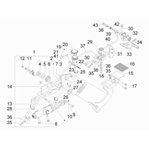 Pédales - Leviers Piaggio MP3 300LT Sport 2009-2014