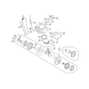 Piston pour Kymco MXU 300R