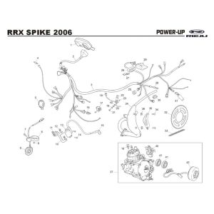 Power-up Rieju Spike-X noir 2006 2 temps