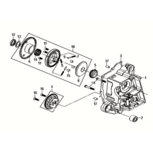 Pompe à huile à carter droit Assy Sym Fiddle III 50 E3