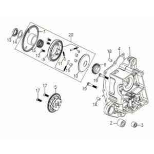 Pompe à huile à carter R Assy Sym Jet 14 50I E5