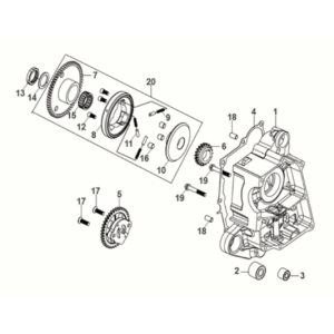 Pompe à huile pour carter R Assy Sym Mio 50I E5