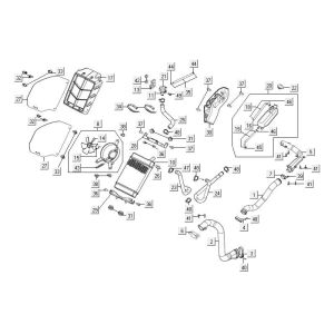 Radiateur - Koelsysteem Kymco MXU 300R