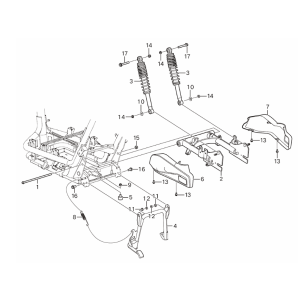 Amortisseurs arrière Yadea Voltguard