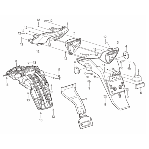 Pare-boue arrière Yadea Voltguard