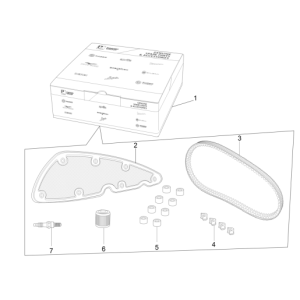Kit de réduction de l'usure et de l'entretien MP3 500 LT Sport 2014-2016