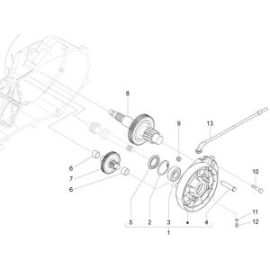 Transmission Vespa Sprint 45 km 4 temps 4 soupapes
