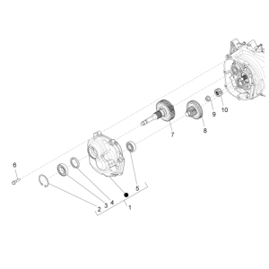 Groupe réducteur Piaggio Beverly 350 E3 Sport Touring 2013-2014