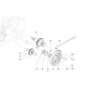 Groupe réducteur Piaggio Liberty 50 4 temps (IGET Euro 4)