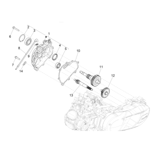 Groupe réducteur Vespa GTS 125 4T E4 ABS 2019 (EMEA)