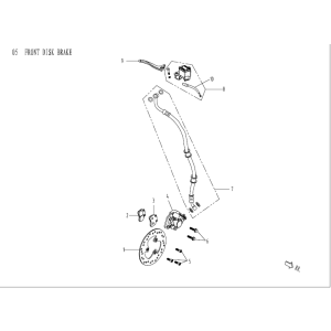Frein droit AGM Venom noir