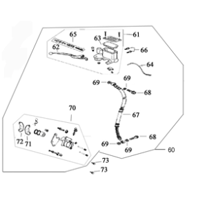 Frein droit Rover Fun anthracite mat