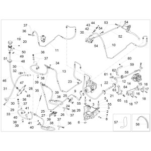 Installation de frein ABS Piaggio MP3 500 LT Business 2014-2016