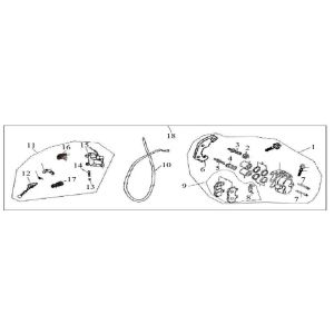 Étrier de frein AGM GT noir