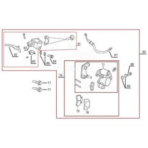 Étrier de frein Berini Sprint rouge