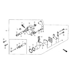 Étrier de frein Honda MB50