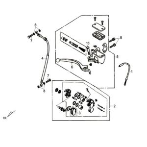 Remklauw voor - remgreep KPL Sym Crox 50 E3
