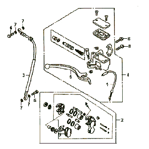 Levier de frein avant Sym Symphony (BK5560) noir