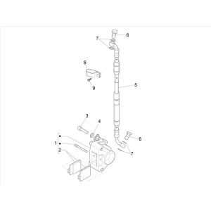Étrier de frein 4 temps Piaggo Zip (injection euro5 IGET)