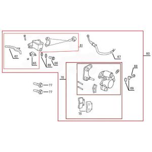 Étrier de frein Zen Grace bleu foncé