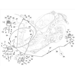Système de freinage Vespa GTS 125 4 temps IE ABS Euro4 2016-2018