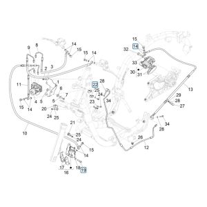 État des trains Piaggio Medley 125 ABS E5 2021-2022 (EMEA) - Conducteur de train