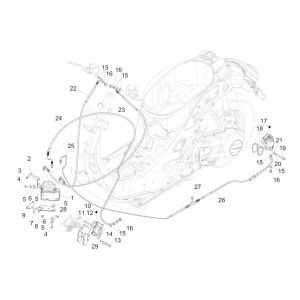 Conduites de frein GTS 125 IU (avec ABS)
