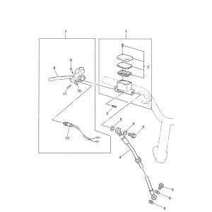 Pompe de frein pour Yamaha Jog-R AC 2 temps