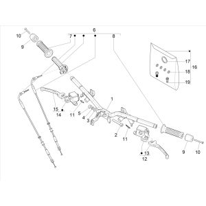 Pompes de frein Vespa GTS 125 4 temps IE ABS Euro4 2016-2018