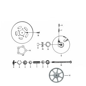 Disque de frein Zundapp KS 50 530-010, 011, 012, 014, 500