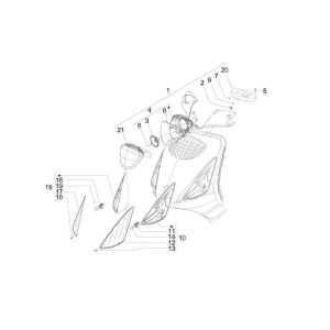 Clignotants Piaggio Zip 2000 2 temps AC