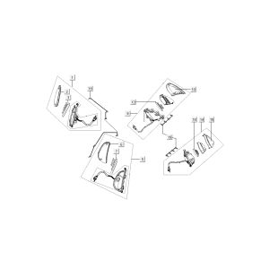 Clignotants Kymco New Sento 4 temps 50i Blanc