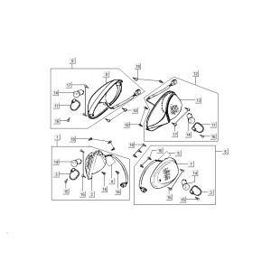 Clignotants Kymco People 2 temps bleus