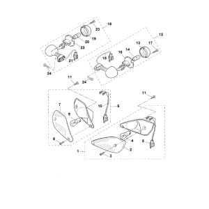 Clignotants Yamaha Aerox 2 temps