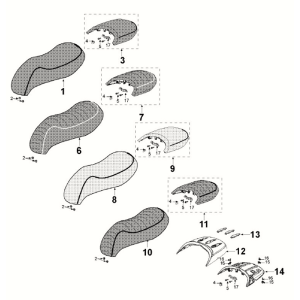Selle Peugeot Django 4 temps E5